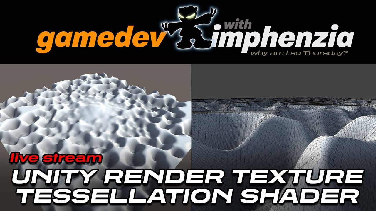Unity Render Textures & Tessellation Shader - GameDev with Imphenzia