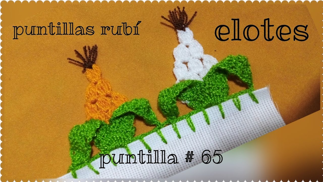 puntilla # 65 elotes.     puntillas rubí