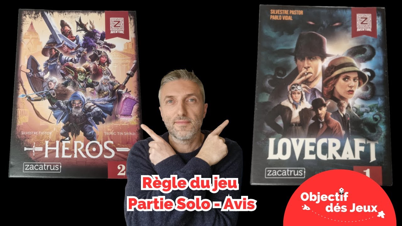LOVECRAFT ET HEROES 2 pépites pour du jeu SOLO. Zacatrus