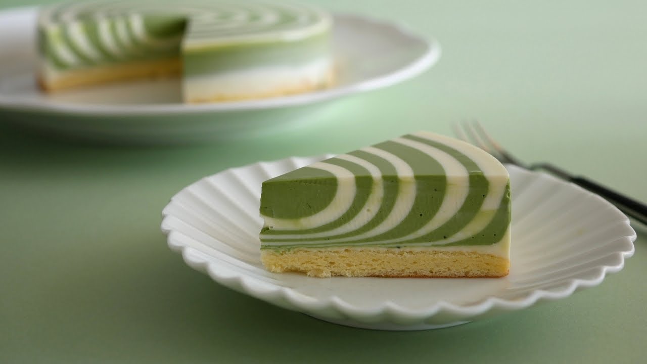 ノーベイク 抹茶チーズケーキ | No Bake  Zebra Cheesecake