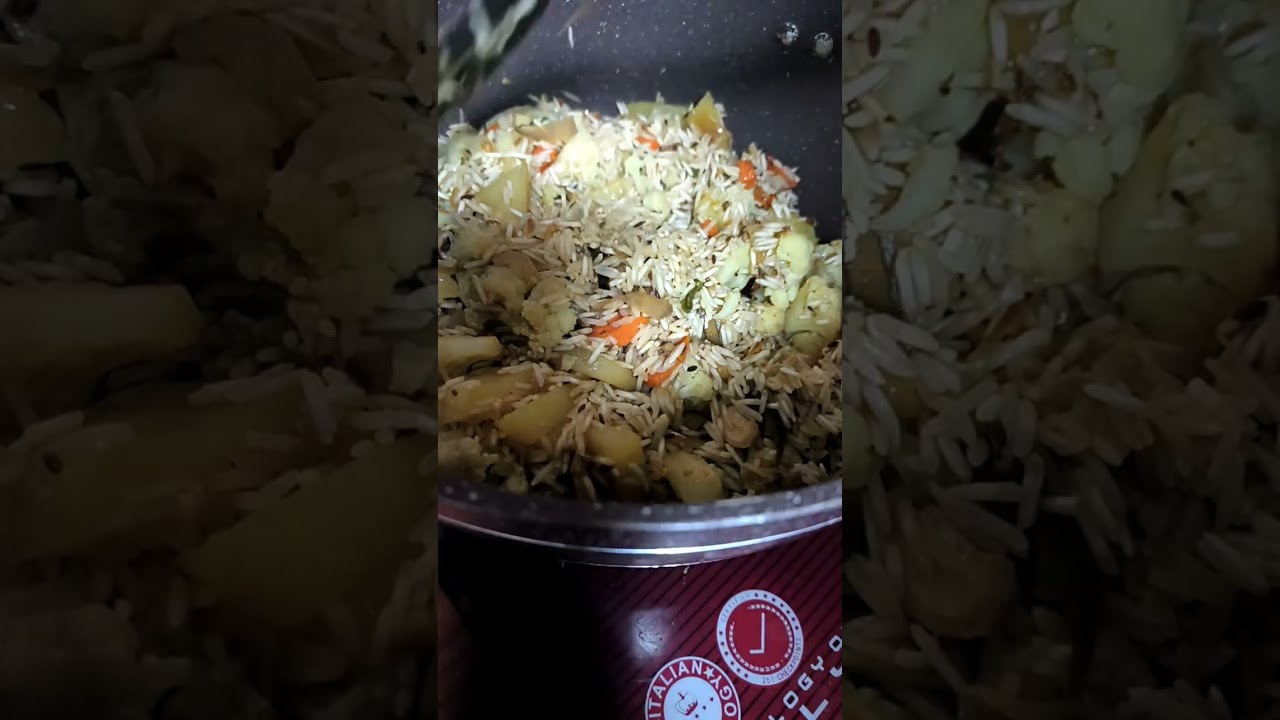 Vegetable pulao ready ! 