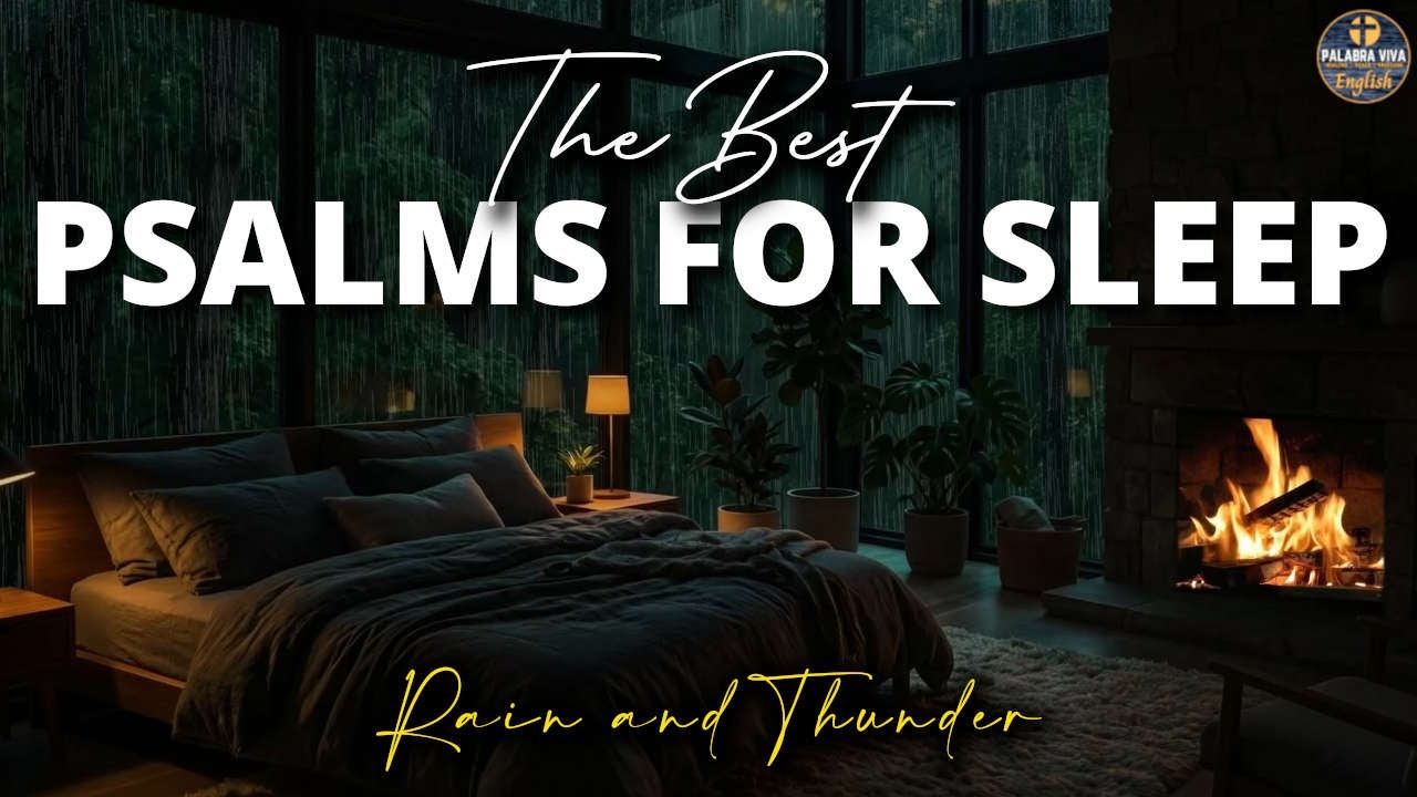 The Best Psalms to Sleep | Rain and Thunder | Bible Reading | Psalms | Audio Bible