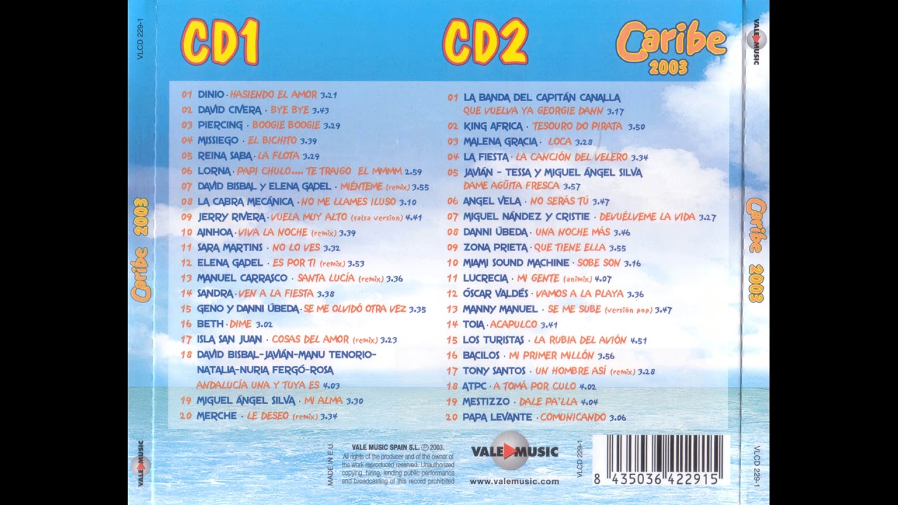 Caribe 2003 CD 1 17 Isla San Juan Cosas Del Amor (remix)