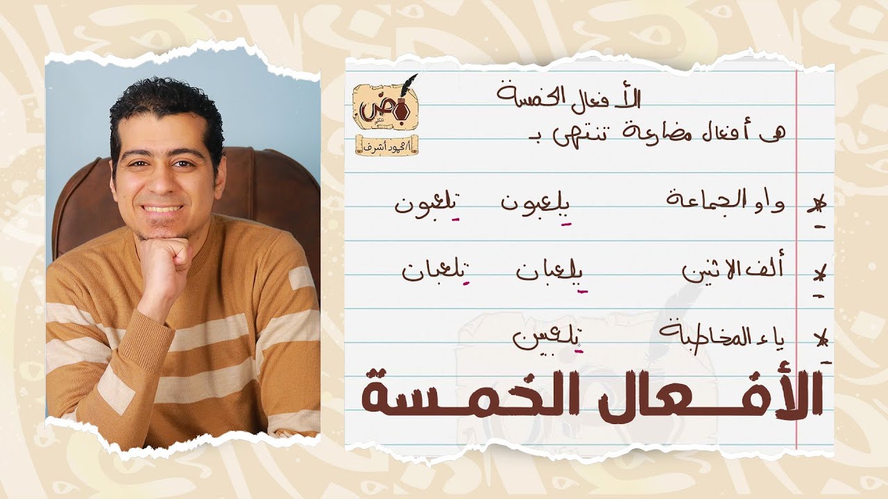 شرح درس الافعال الخمسة وإعرابها | الصف السادس الابتدائي | القواعد النحوية