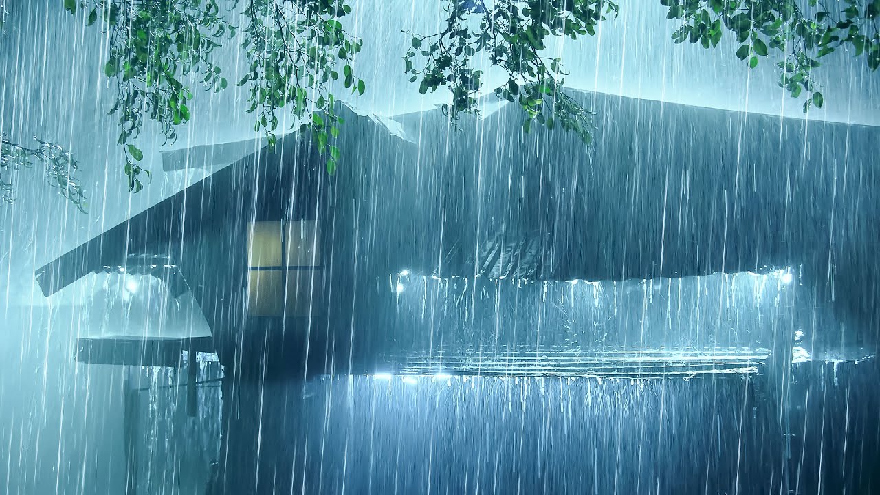Relax Your Mind & Deep Sleep in 3 Minutes | Heavy Rain & Distant Thunder in Old Farm