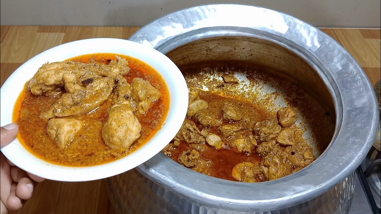 Chicken Degi Danedar Qorma Recipe|2KG Chicken Qorma Bananay Ka Tateeqa ByTahir Mehmood Food Secrets