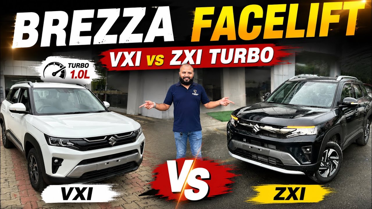 New 2026 Maruti Suzuki Brezza VXI 1.0 Turbo vs Zxi Plus 1.0 Turbo Comparisons 😍 || Facelift Brezza