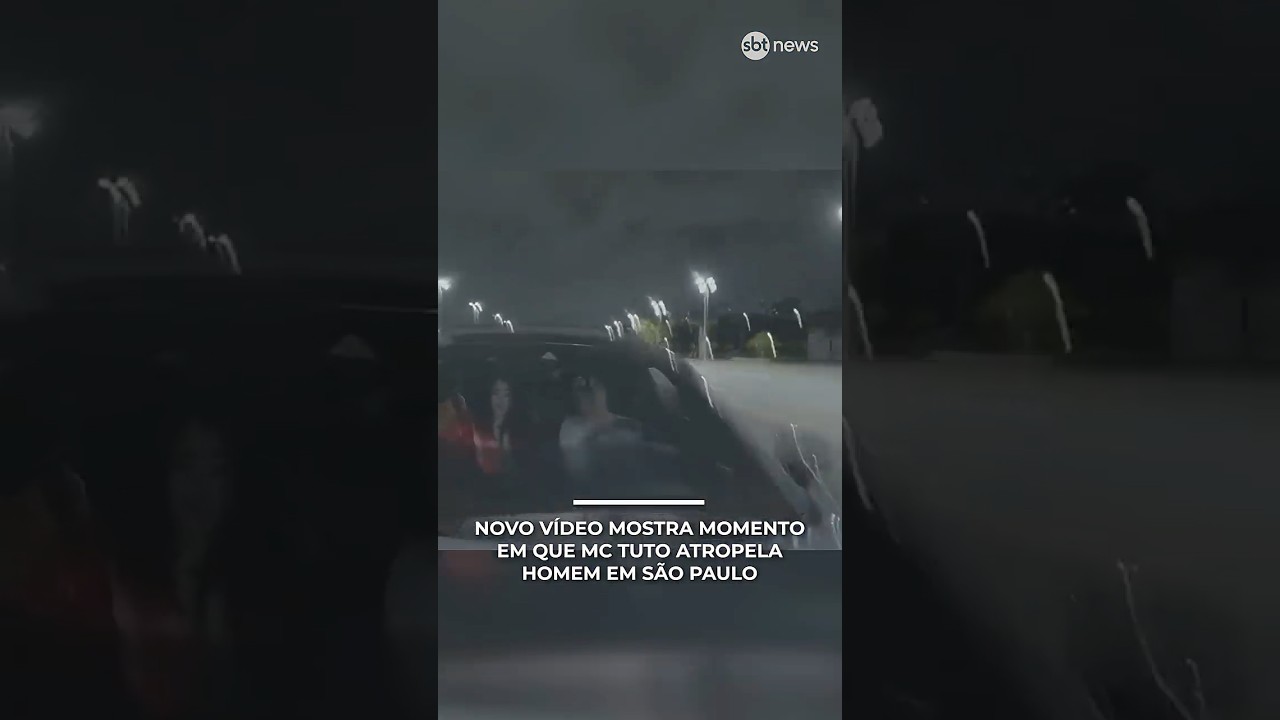 Novo vídeo mostra momento em que MC Tuto atropela homem durante gravação de clipe