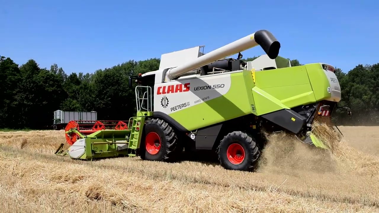 Claas Lexion 550 in seiner ersten Gerste 2025.