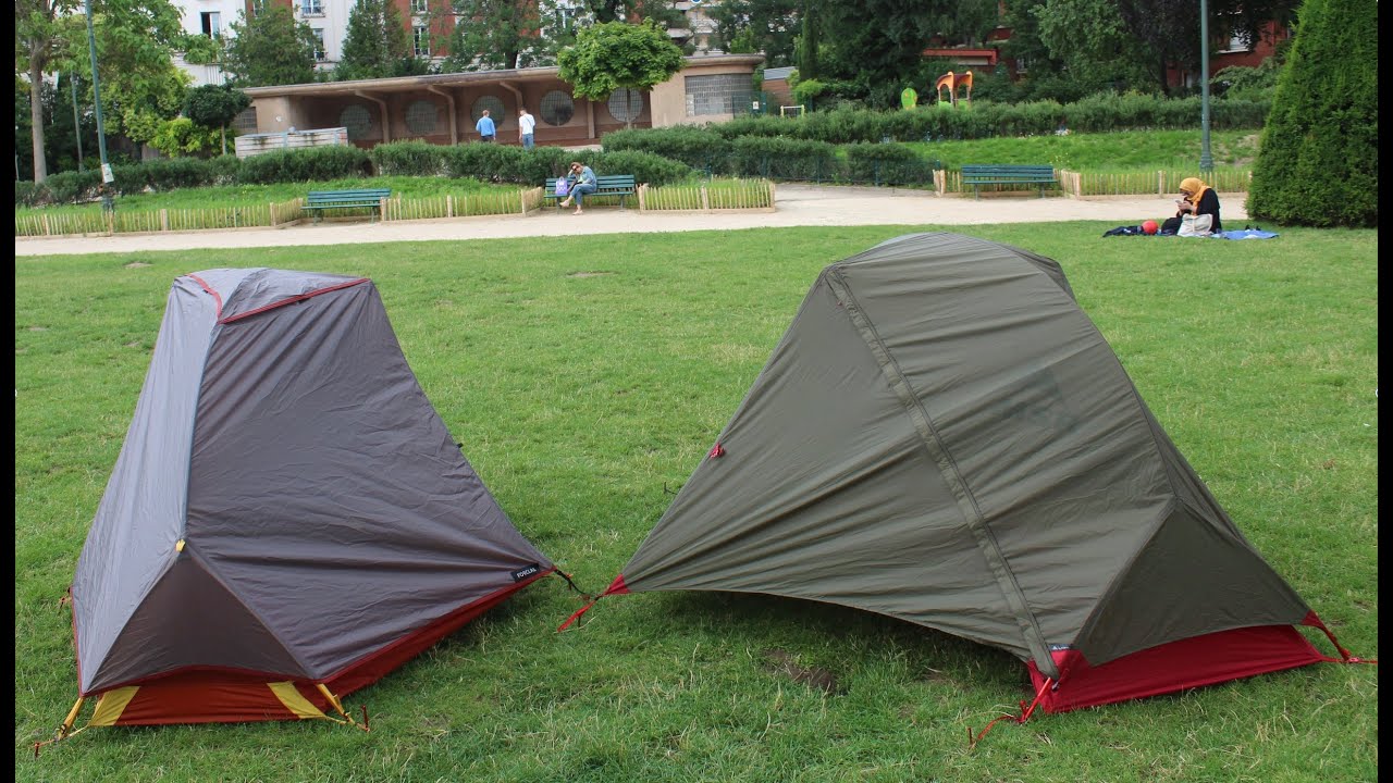 Comparatif tentes MSR Hubba nx VS Decathlon Trek MT 900 1P