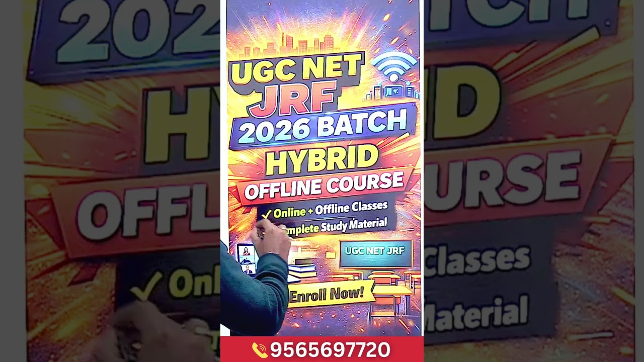 🚀 UGC NET JRF 2026 Hybrid Batch Launch | Online + Offline Course 🔥, 🎯 UGC NET Coaching