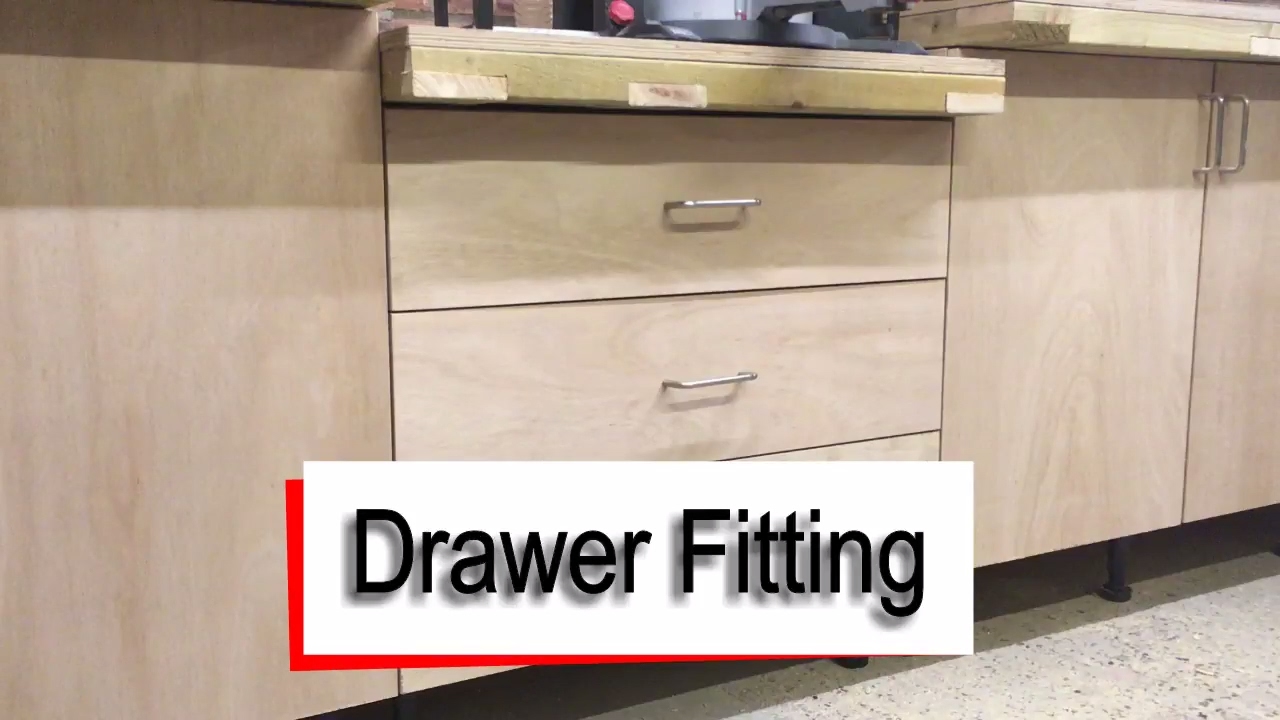 How to Fit Drawer Slides, Drawer Fronts and Handles.
