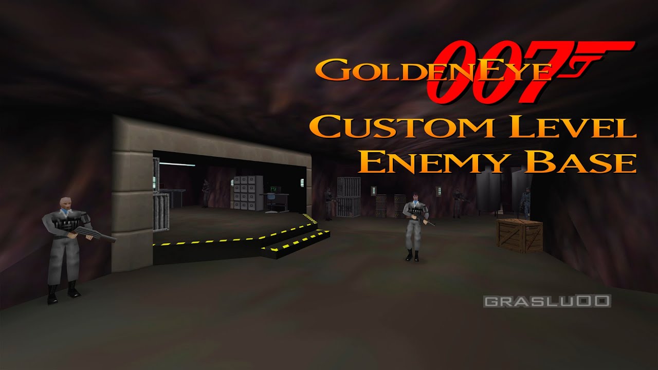 GoldenEye 007 N64 - Enemy Base - 00 Agent (Custom level)