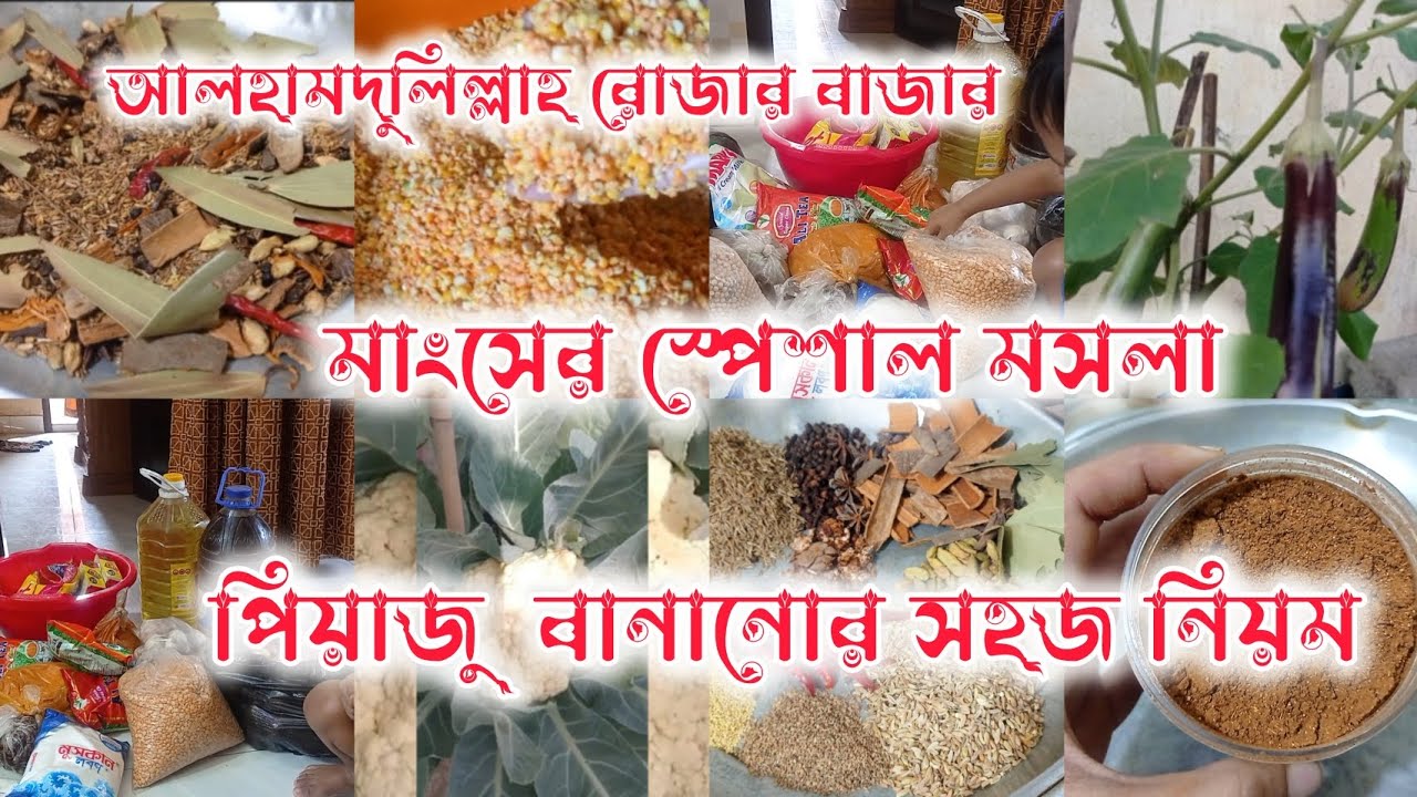 ✨আলহামদুলিল্লাহ পবিত্র মাহে রমজানের বাজার শুরু।মাংসের স্পেশাল মসলা,Bangladeshi vlogger, bangla vlog 