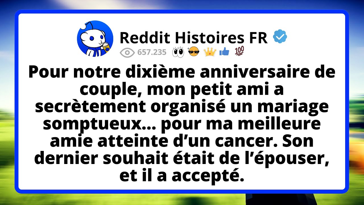 Pour NOTRE dixième ANNIVERSAIRE de couple, mon petit ami a secrètement organisé un mariage somptueux