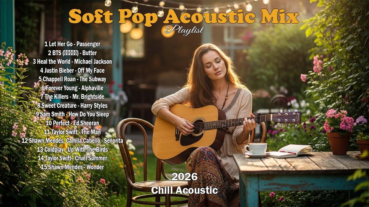 Soft Sunrise Acoustic Covers 🌅🎵 Peaceful Songs for Commuting, Focus, and Good Mood