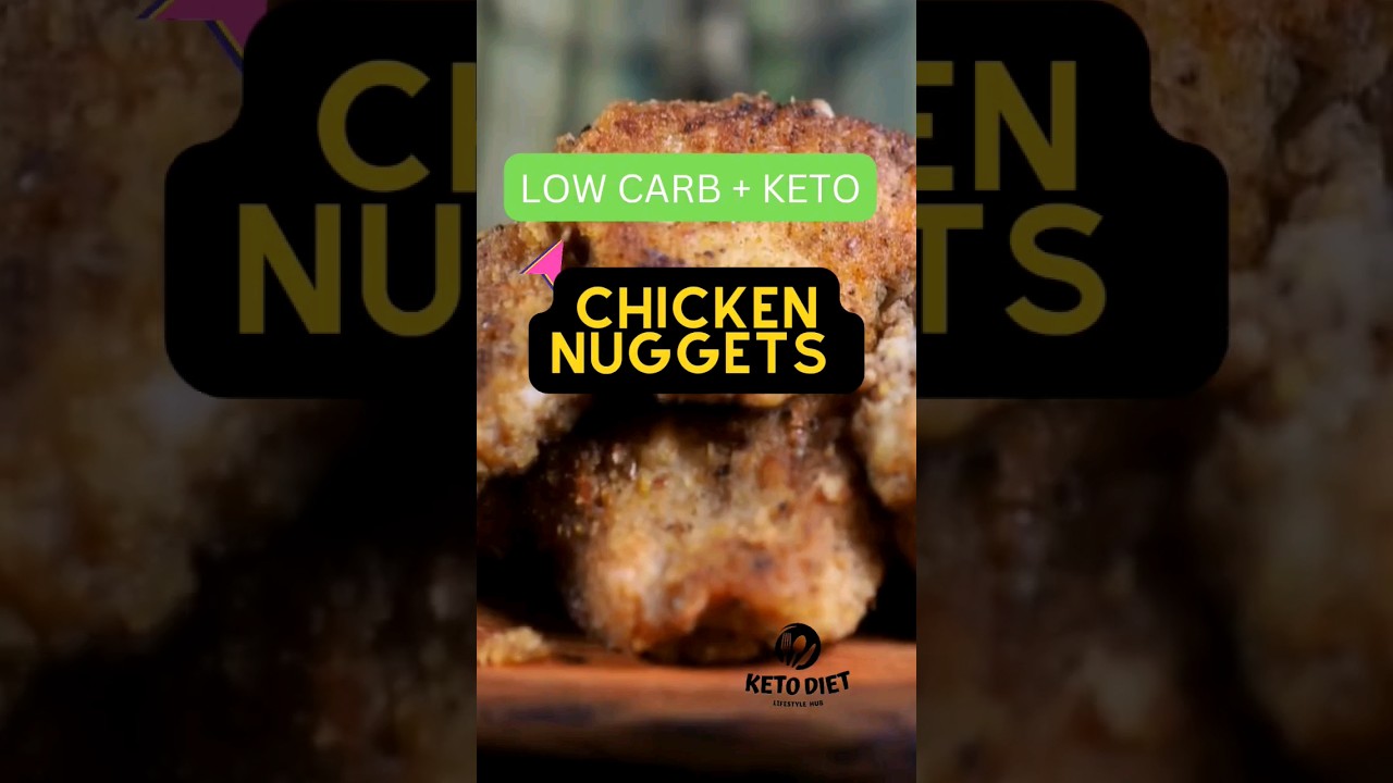 Keto Chicken Nuggets: Low-Carb  #KetoRecipes #LowCarbCooking #KetoChickenNuggets #KetogenicDiet