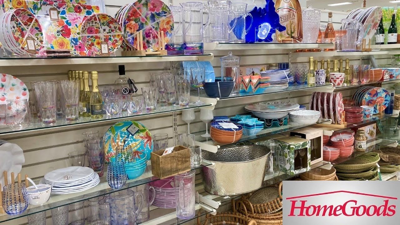 HOMEGOODS SHOP WITH ME KITCHENWARE KITCHEN DINNERWARE PLATES COOKWARE SHOPPING STORE WALK THROUGH