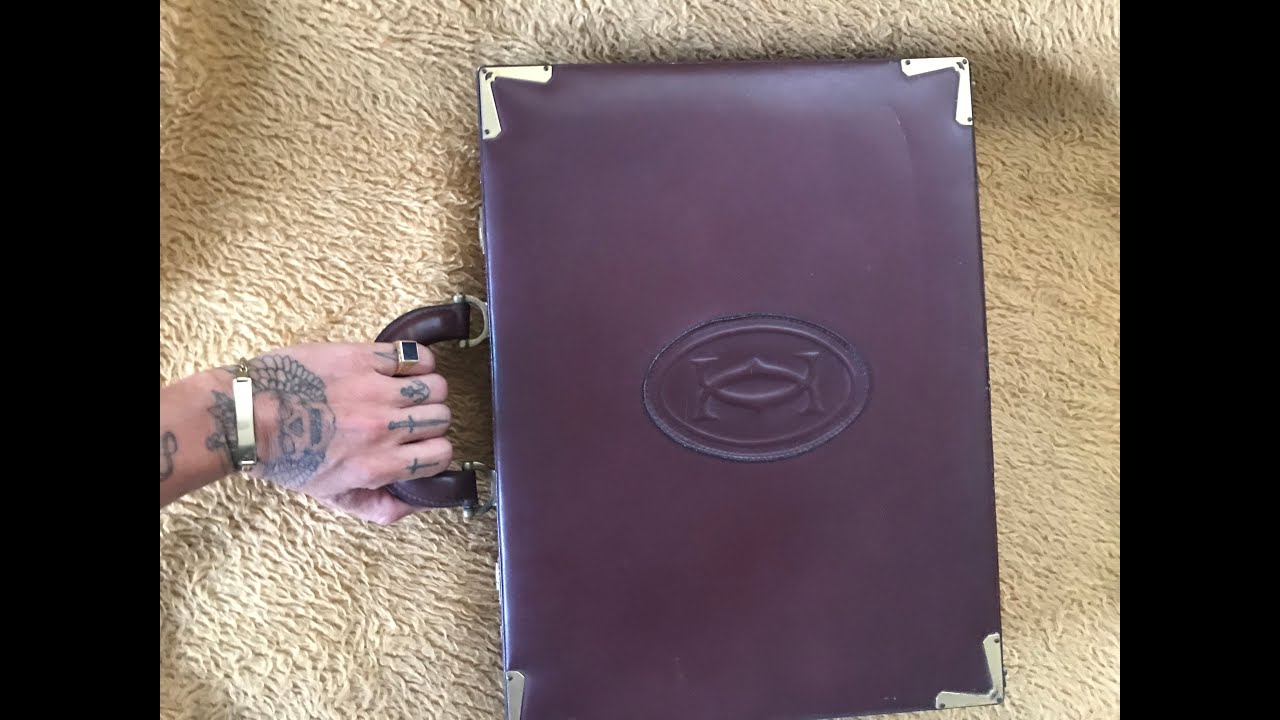 Pasta Executiva Maleta Original Cartier Valigetta / AWM ANTIGUIDADES