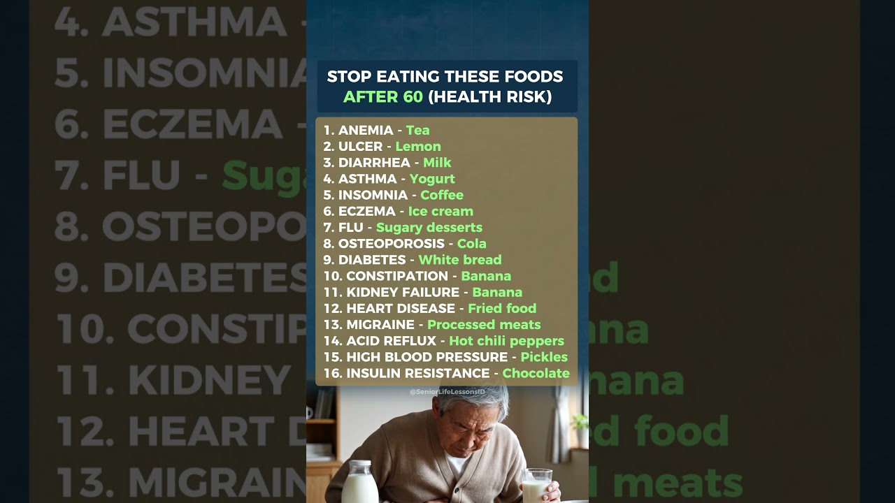 Stop Eating These Foods After 60 (Health Risk)