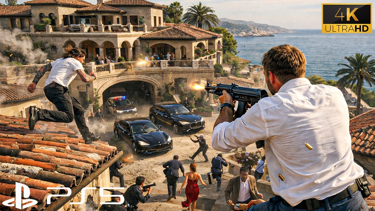 Escape From The $15,00000 Italian Luxury Villa | Uncharted 4 Ultra Realistic 4K60FPS HDR Gameplay