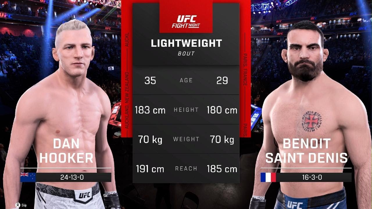UFC 325 - Dan Hooker 🆚 Benoit Saint Denis ( Simulation on PS5 🥊UFC5 )