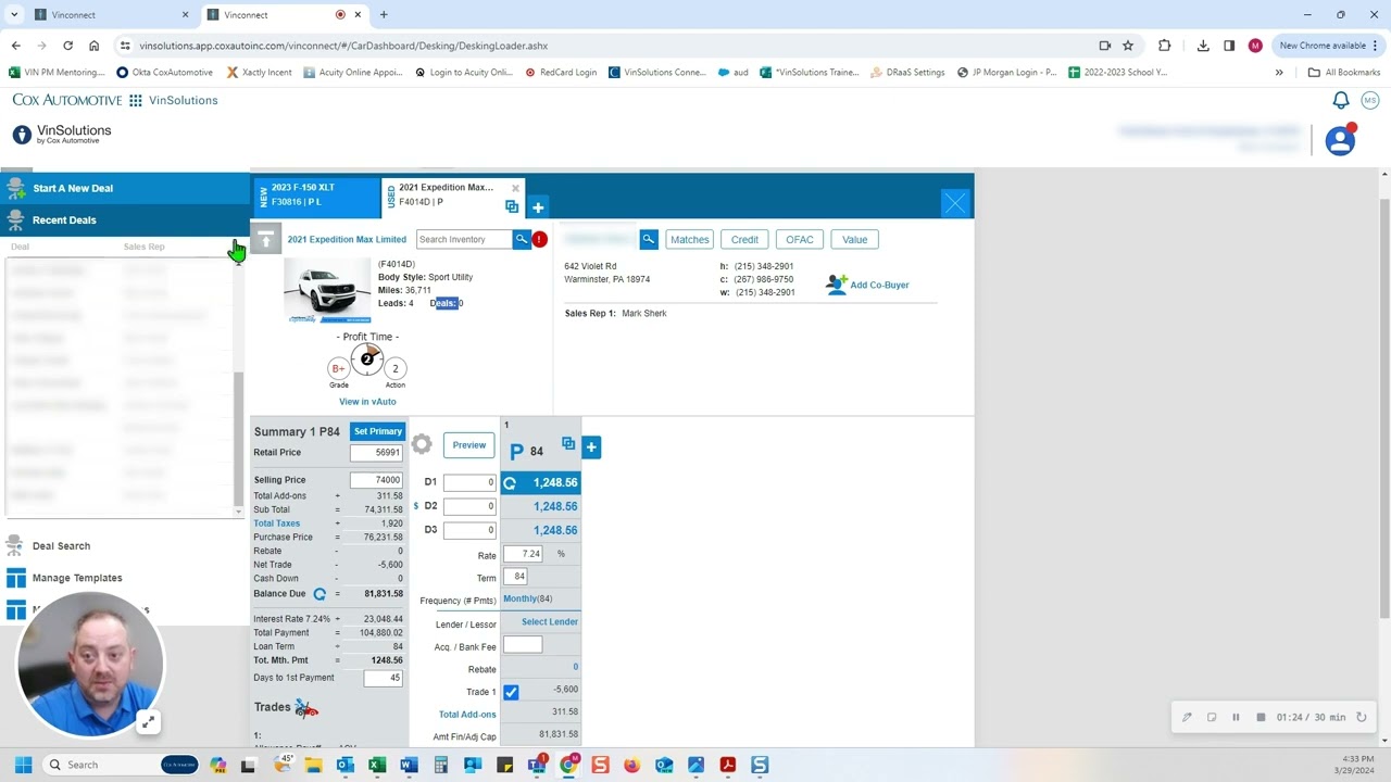 Quick Tip: VinSolutions Desking Best Practices