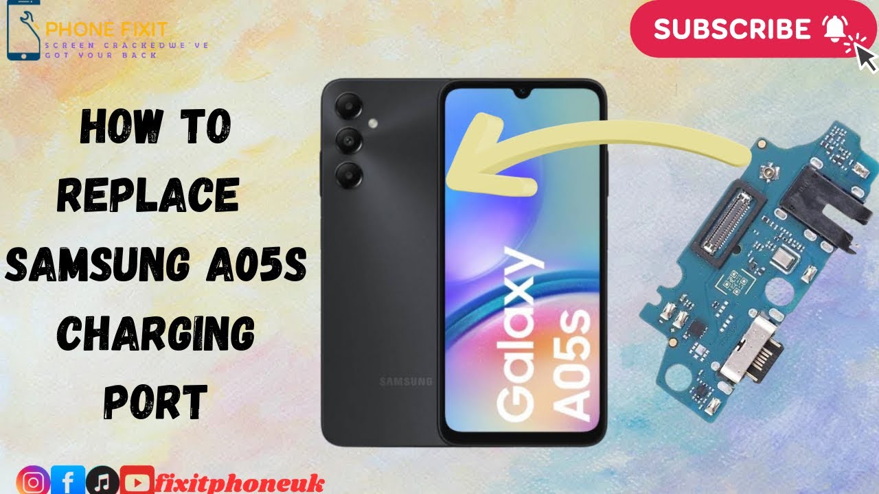 Samsung A05s - How To Replace Samsung A05s Charging Port | Phone Is Not Changing 