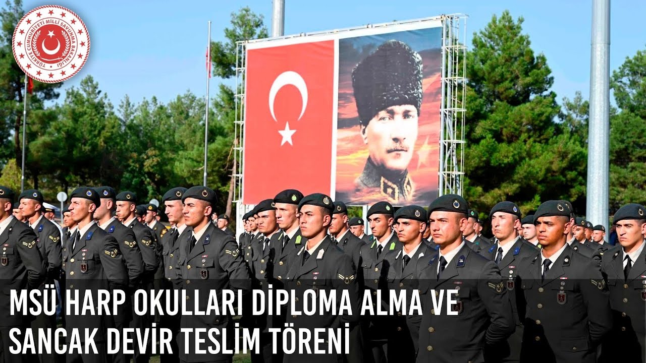 MSÜ Harp Okulları Diploma Alma ve Sancak Devir Teslim Töreni