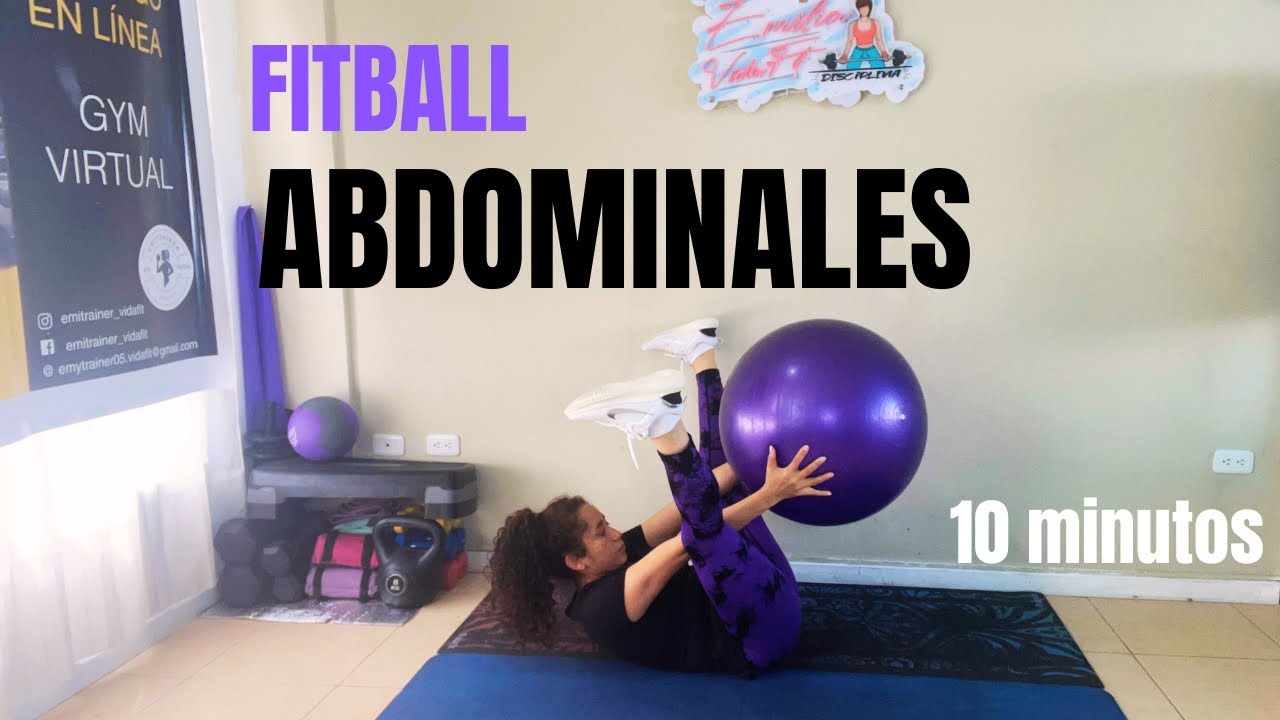 Rutina de Abdominales con Fitball 10 minutos 🔥