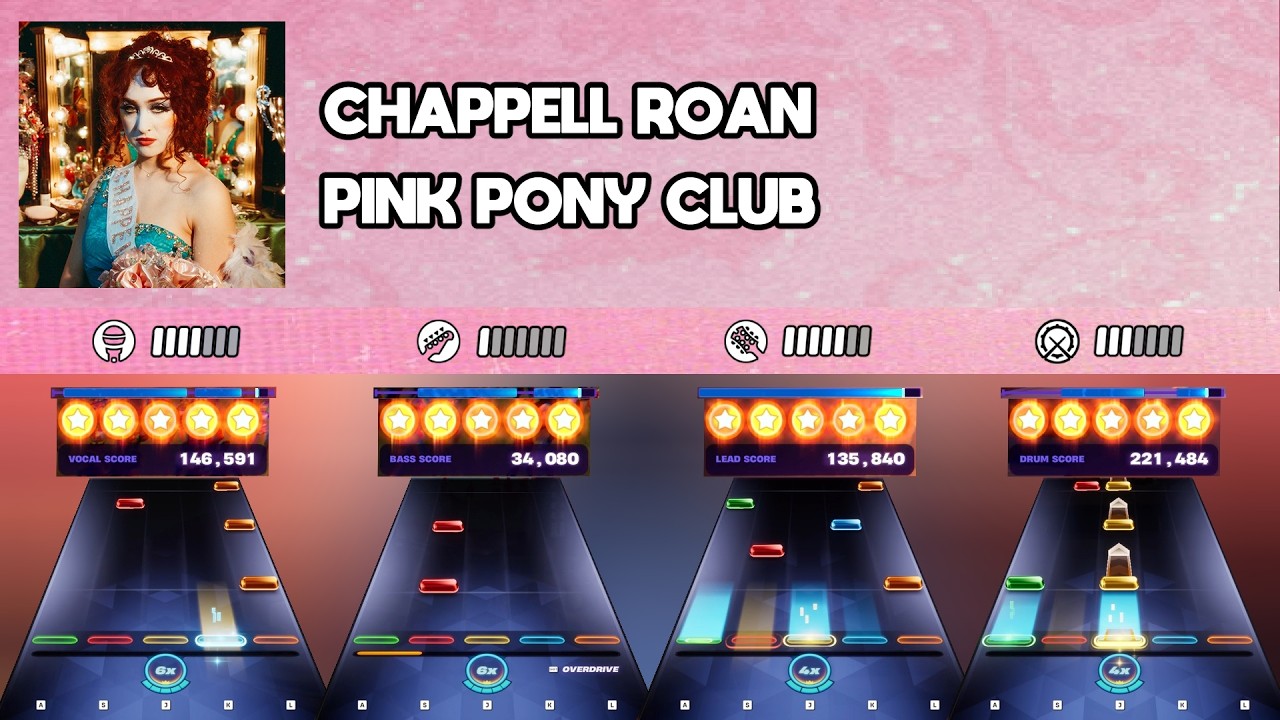 [Fortnite Festival] Chappell Roan - Pink Pony Club || All Instruments Expert 100%