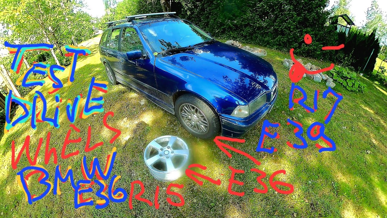 Test mech drive BMW e36 car  Large E39 wheels 
