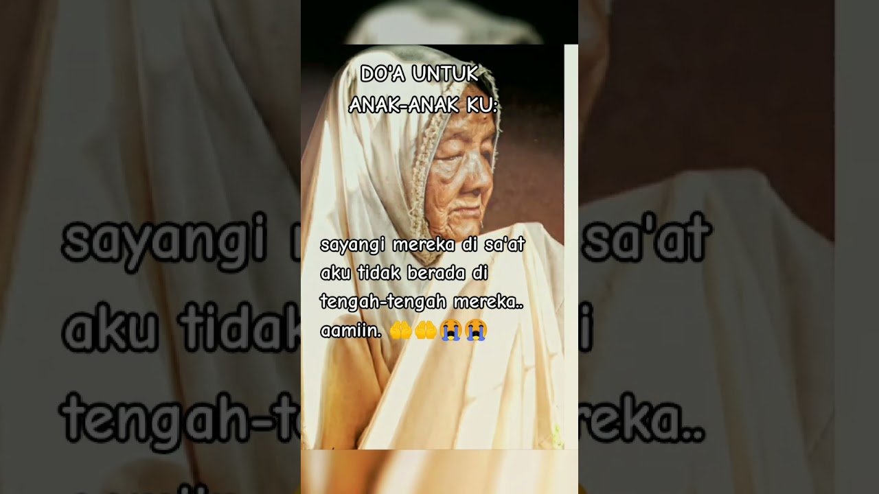 doa ibu untuk anak anaknya