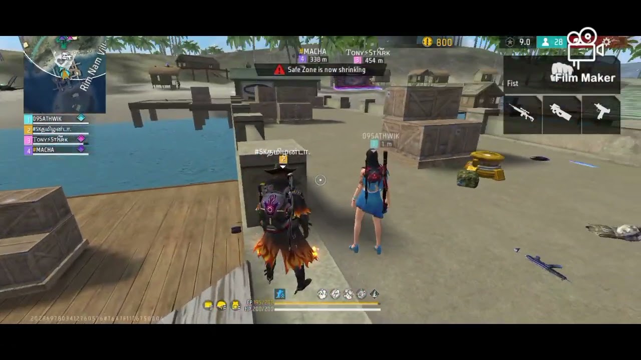 FREE FIRE HOW TO ZONE SURVIVAL 🖤🖤🖤🖤🖤 
