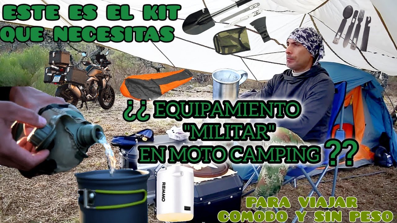EL KIT IDEAL PARA MOTO CAMPING - Accesorios Tácticos + Vino y Noticia Sorpresa Al Final - TEKKEN 500