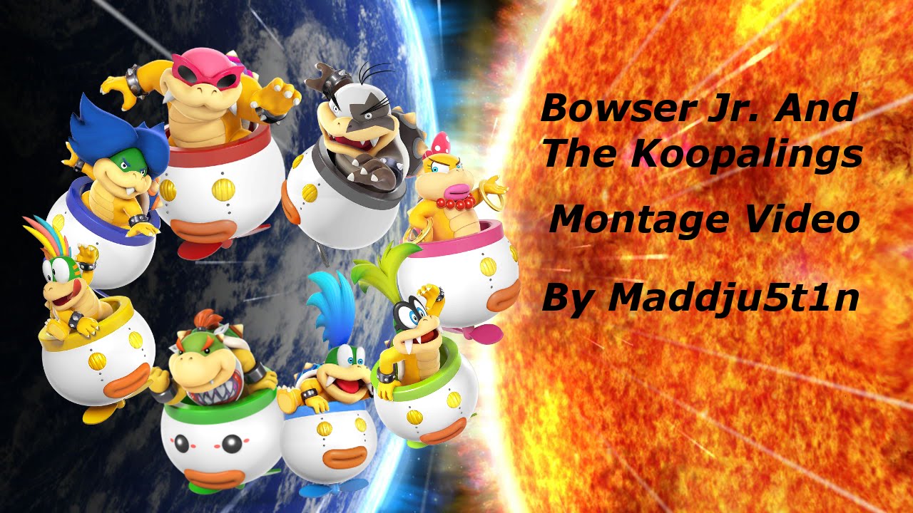 Super Smash Bros Wii U - Bowser Jr. And the Koopalings Montage Video | Maddju5t1n