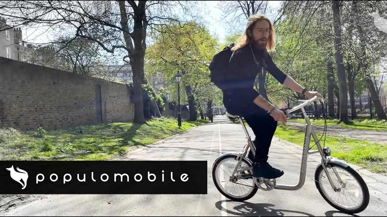 Riding a designer bike with a poetic touch in London