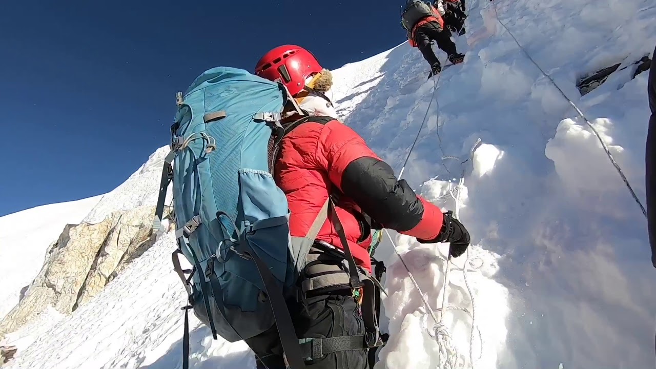 Island Peak Climb Fixed Ropes To Summit 6189m Nepal GoPro