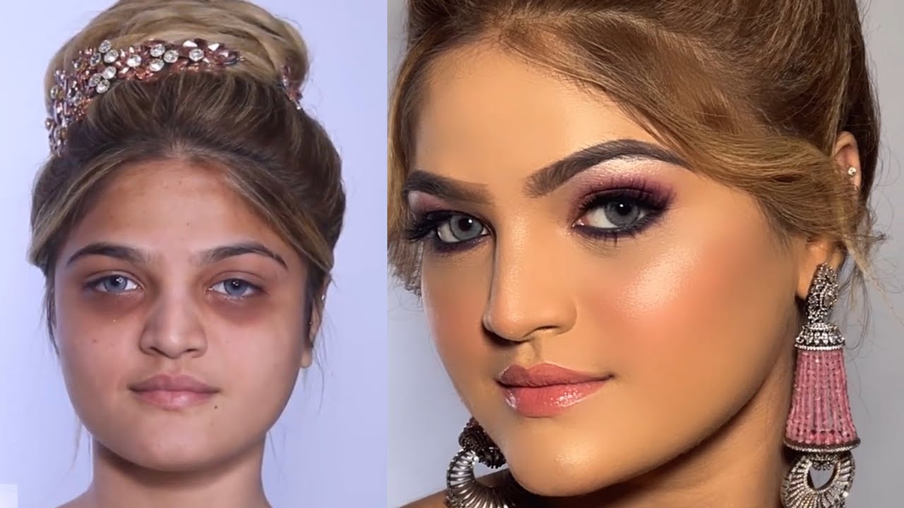 Quick Simple and Easy Bridal Hooded eyes Makeup tutorial | Long Lasting Makeup | @pkmakeupstudio