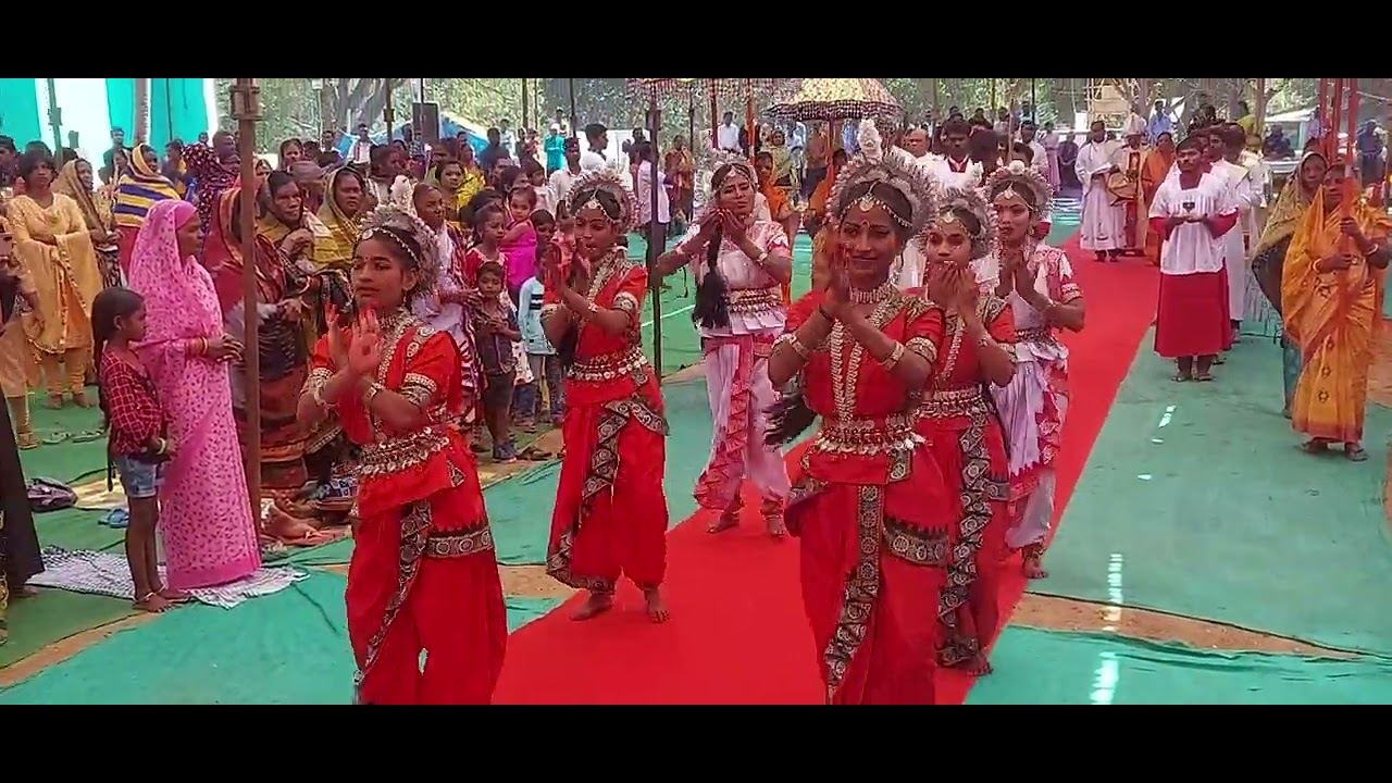 celebration....indian traditional dance in Aliganda.