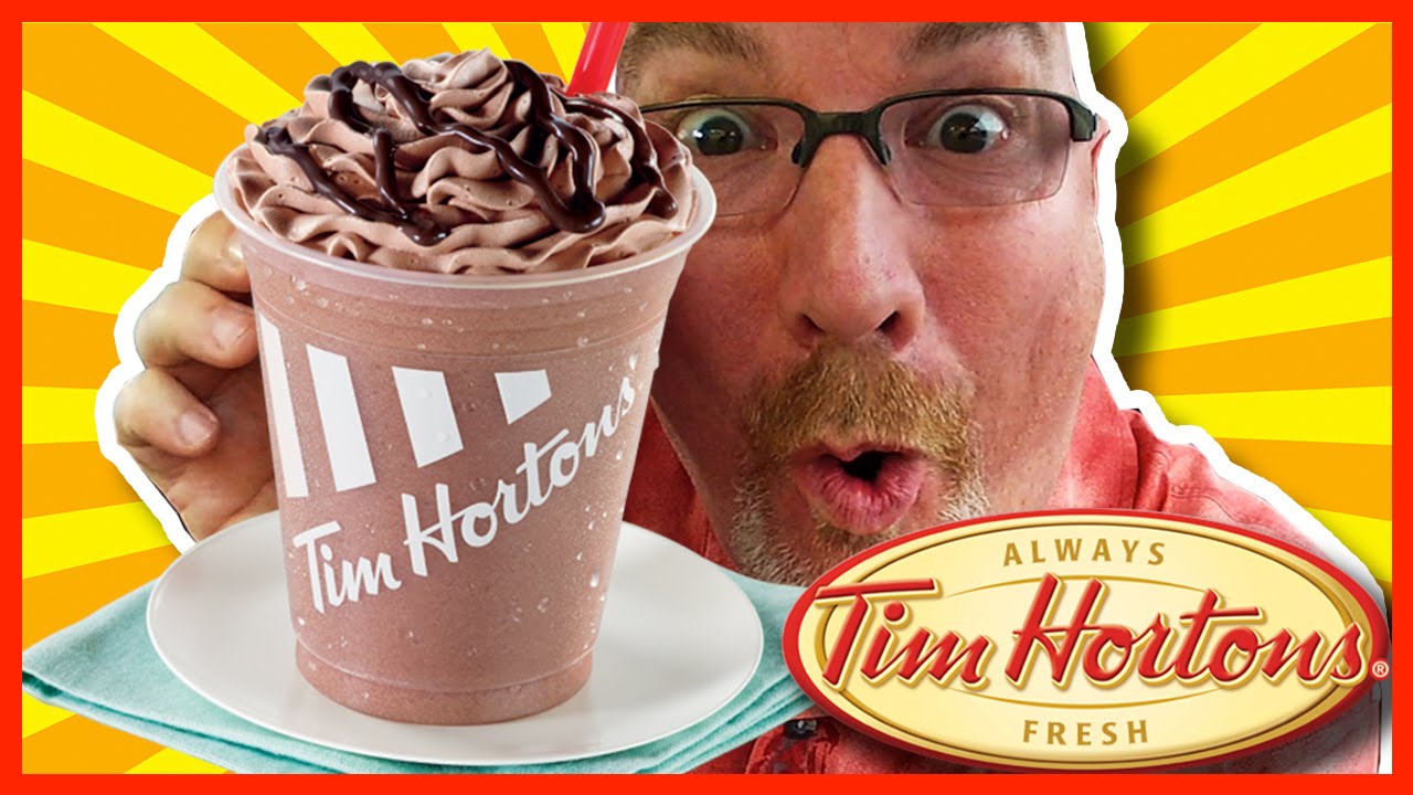 Tim Horton's Creamy Chocolate Chill Review WARNING: BRAIN FREEZE!  | KBDProductionsTV