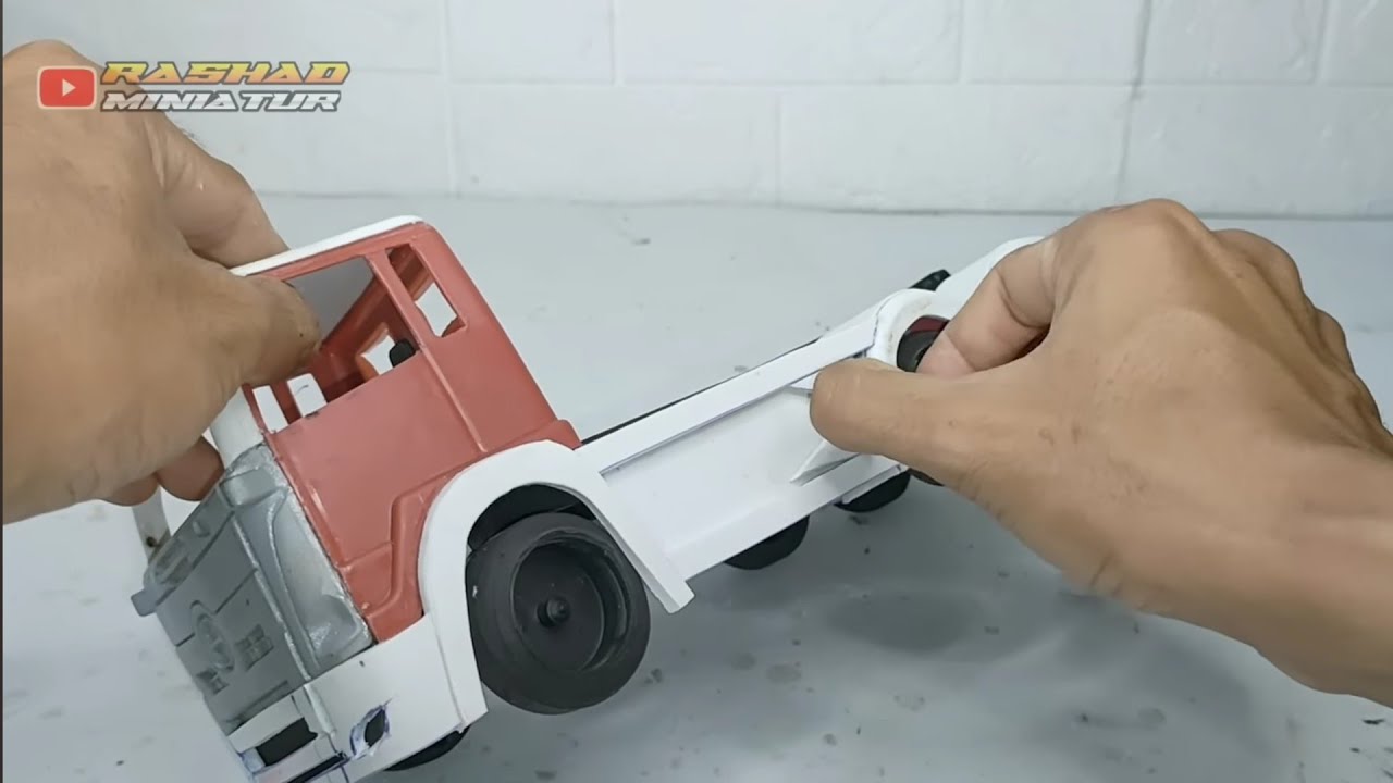 Cara modif truk plastik + 3d printing jadi truk Hino trailer (Truk Plastik)