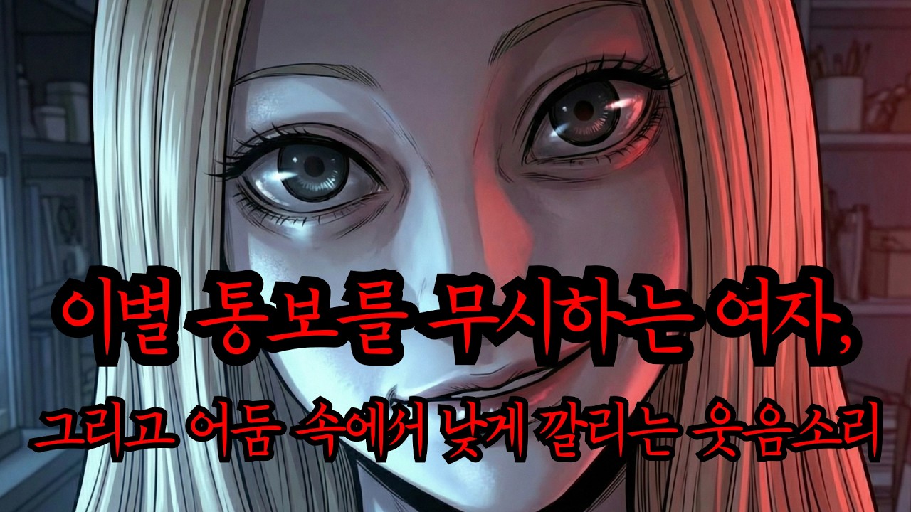 이별 통보를 무시하는 여자, 그리고 어둠 속에서 낮게 깔리는 히죽히죽 웃음소리