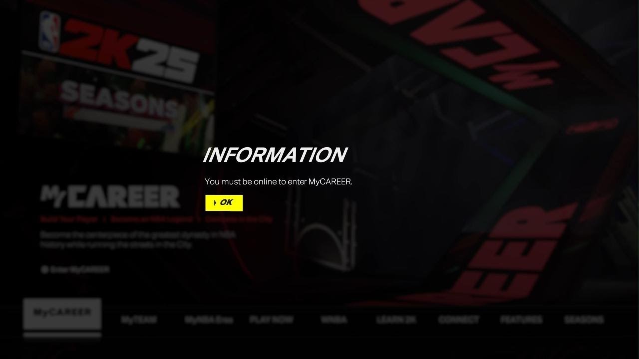 Is there a offline MyCareer in NBA2K25?