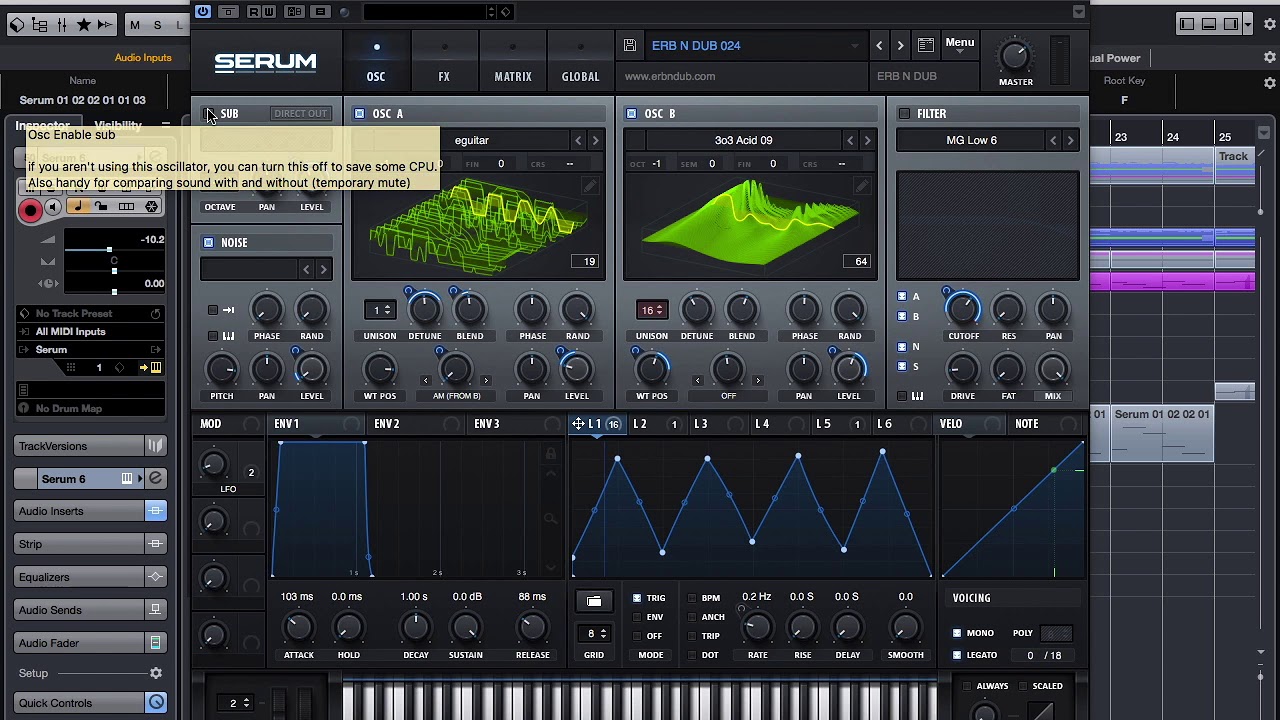 ERB N DUB  - SERUM TUTORIAL (DNB BASS)