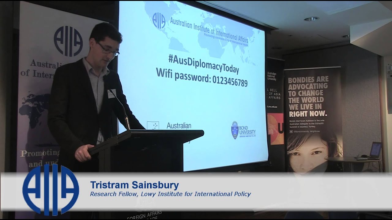 Australian Diplomacy Today Symposium, Tristram Sainsbury Spoke on Australia's Economic Diplomacy