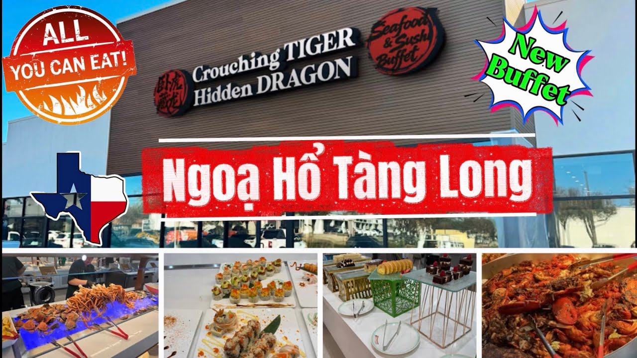 Quá xá đông Buffet mới mở ở Richardson, chân cua tuyết, cua đá, tôm hùm ngập mặt #texas#allyoucaneat
