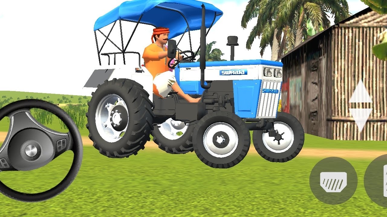 TRANSPORTING tractor driving 3d #fs22 Swaraj 855 Stunt tractor Offroding Android gameplay #gta5 #gta