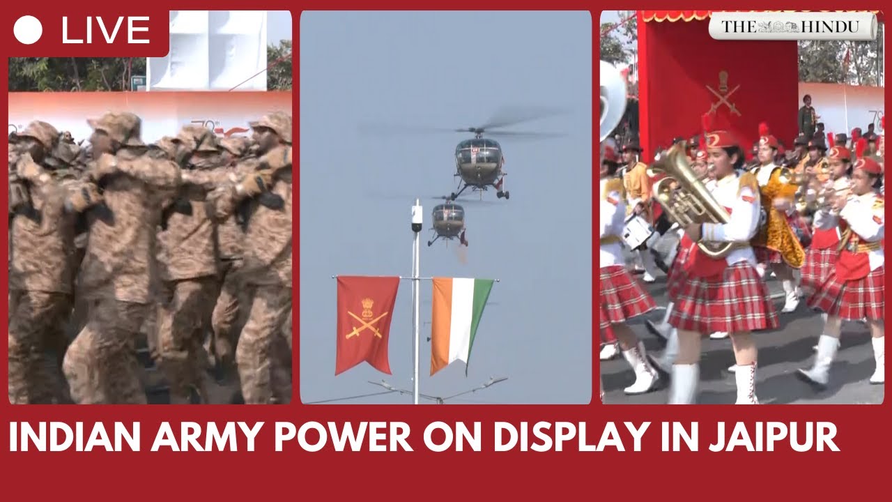 Indian Army conducts full-dress rehearsal on Mahal Road ahead of Army Day in Jaipur