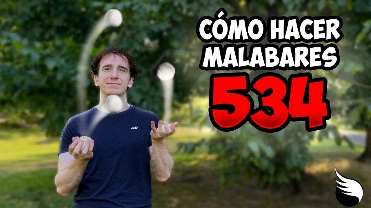 Cómo hacer el truco 534 con 4 pelotas de malabares